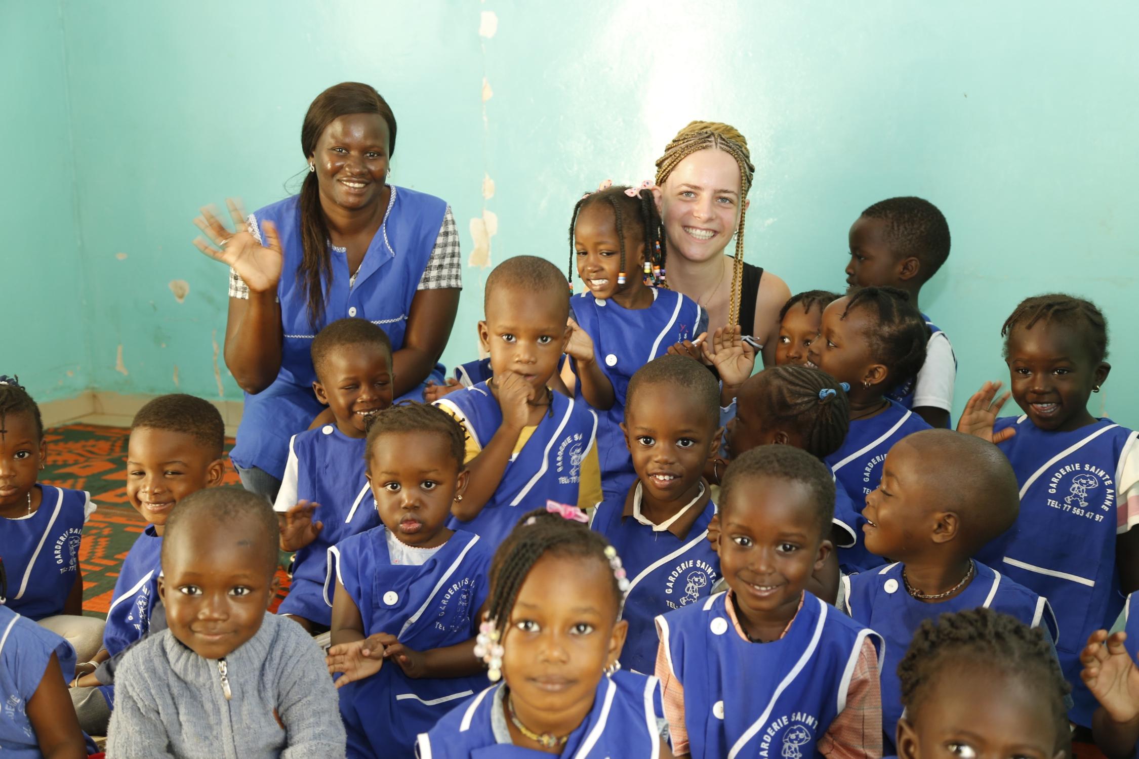 Johanna Schmitt fühlte sich sichtlich wohl im Kindergarten St. Anne in Thiès